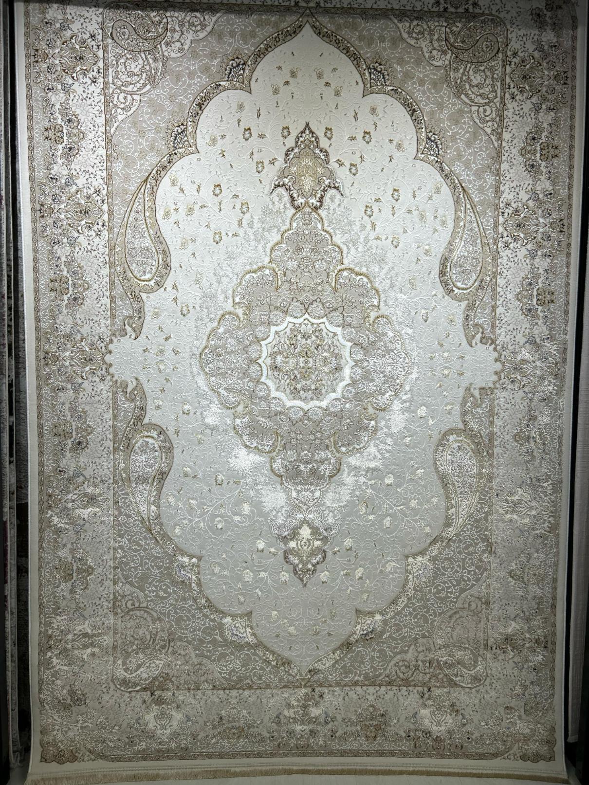 Covor cu design modern LUX MASHHAD, Crem/auriu