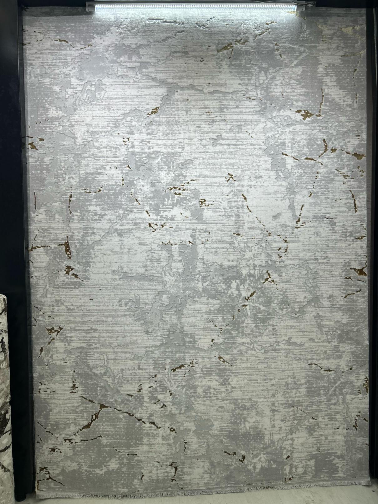 Covor cu design modern PIERRE PARIS, Gri/Auriu