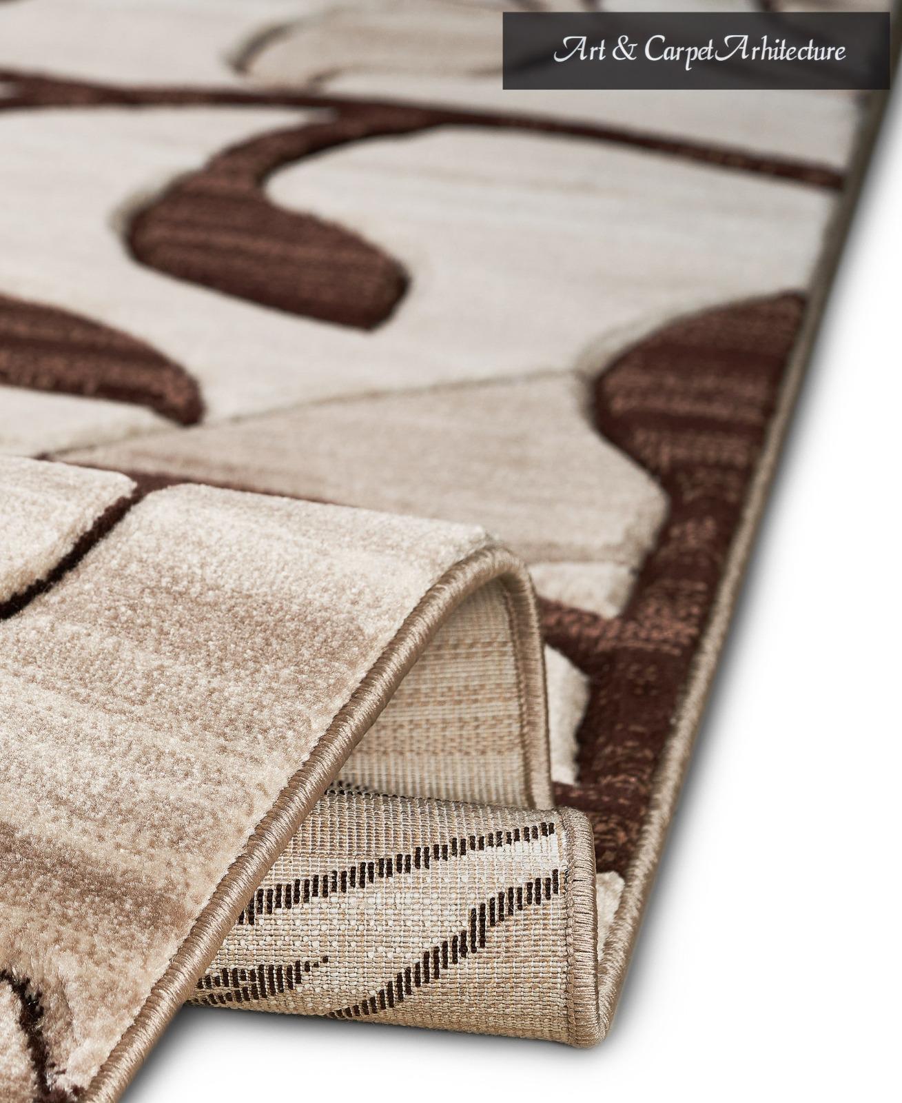 Covor cu design modern IMPERIAL, Bej/Maro