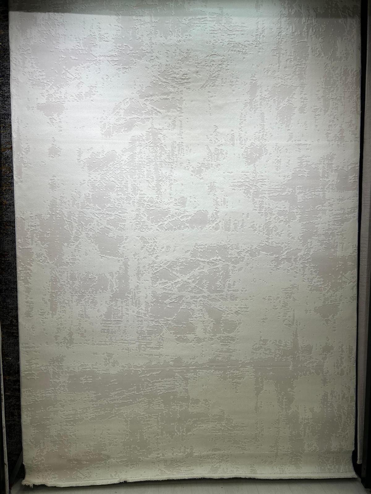 Covor cu design modern EVITA, Alb/Bej