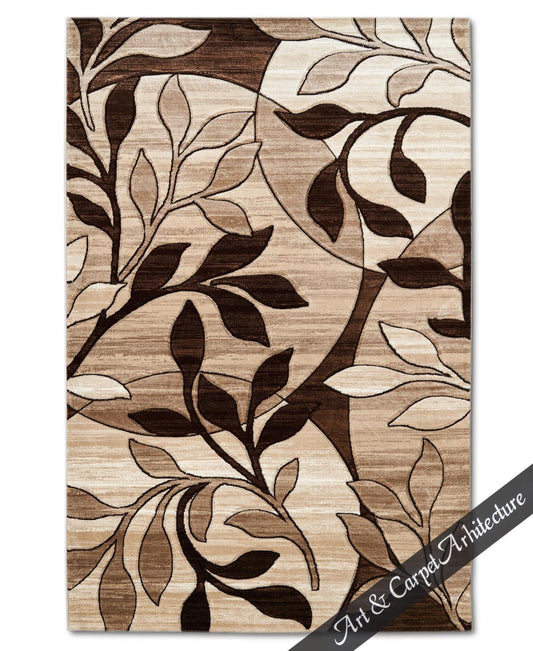 Covor cu design modern IMPERIAL, Bej/Maro