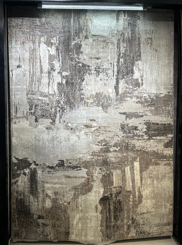 Covor cu design modern PARIS, Crem/Vison